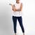 Super combed cotton elastane stretch cropped leggings with ultrasoft waistband
