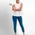 Super combed cotton elastane stretch cropped leggings with ultrasoft waistband