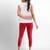 Super combed cotton elastane stretch cropped leggings with ultrasoft waistband