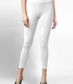 Super combed cotton elastane stretch cropped leggings with ultrasoft waistband
