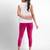 Super combed cotton elastane stretch cropped leggings with ultrasoft waistband
