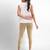 Super combed cotton elastane stretch cropped leggings with ultrasoft waistband
