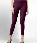 Super combed cotton elastane stretch cropped leggings with ultrasoft waistband