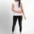 Super combed cotton elastane stretch cropped leggings with ultrasoft waistband
