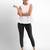 Super combed cotton elastane stretch cropped leggings with ultrasoft waistband