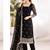 Black georgette thread with sequence designer salwar suit