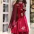 Pink fendy silk thread sequence plazzo suit