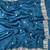 blue color Embroidery and Cuteork Border Work Silk Saree..