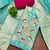 Blue banarasi cotton woven unstitched dress material