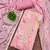Pink modal printed unstitched dress material
