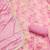 Pink modal printed unstitched dress material