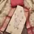 Beige linen cotton printed unstitched dress material