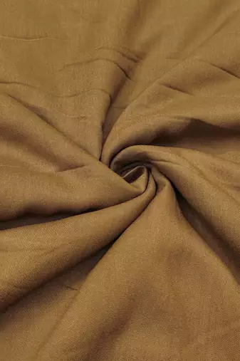 Beige linen cotton printed unstitched dress material