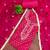 Magenta cotton bandhni unstitched dress material