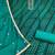 Turquoise cotton bandhni unstitched dress material