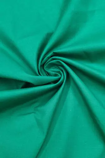 Turquoise cotton bandhni unstitched dress material