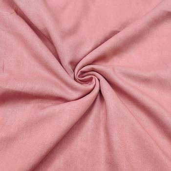 Pink linen cotton printed unstitched dress material 4