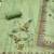 Green linen cotton printed unstitched dress material