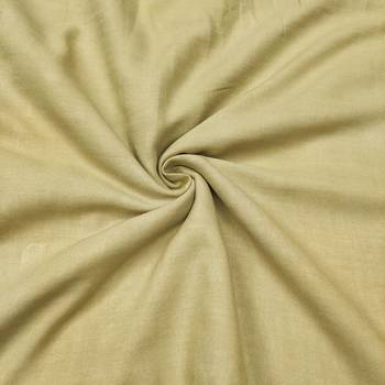 Yellow linen cotton printed unstitched dress material 4