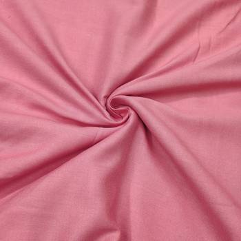 Pink linen cotton printed unstitched dress material 4