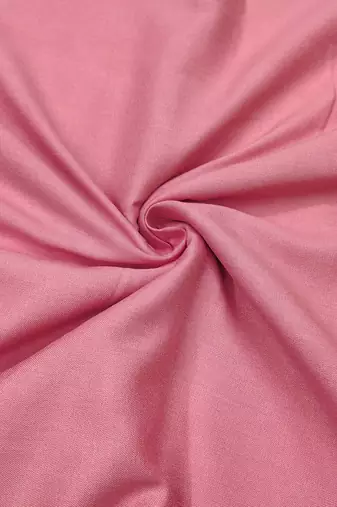 Pink linen cotton printed unstitched dress material