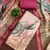 Pink linen cotton printed unstitched dress material