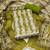 Green linen cotton printed unstitched dress material