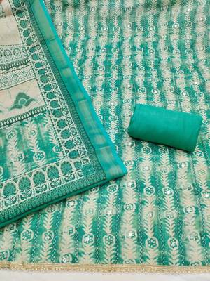 Rama linen cotton printed unstitched dress material 3