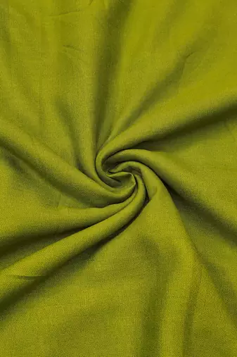 Green linen cotton printed unstitched dress material