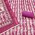 Magenta linen cotton printed unstitched dress material