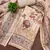 Brown cotton linen printed unstitched dress material