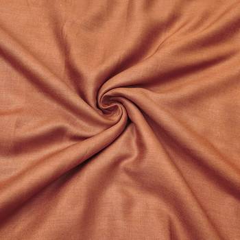 Rust linen cotton printed unstitched dress material 4
