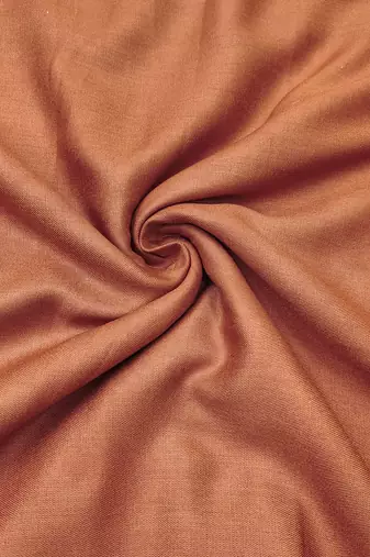 Rust linen cotton printed unstitched dress material