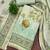 Mint cotton linen printed unstitched dress material