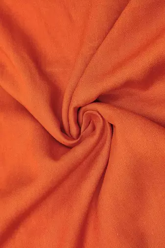 Orange georgette viscose embroidered unstitched dress material