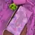 Purple organza embellished unstitched dress material