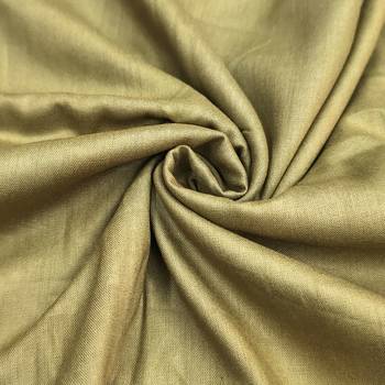 Green cotton silk embellished unstitched dress material 4