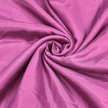Purple organza embellished unstitched dress material 4