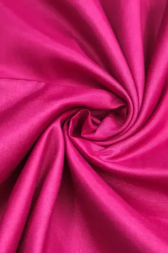 Magenta organza embellished unstitched dress material