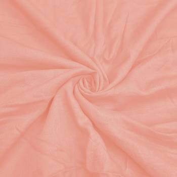 Peach modal embroidered unstitched dress material 4