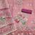 Pink viscose embellished unstitched dress material