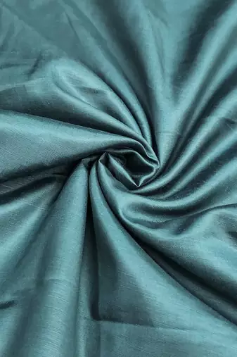 Blue viscose embellished unstitched dress material
