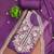 Purple cotton silk embroidered unstitched dress material