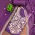 Purple cotton silk embroidered unstitched dress material