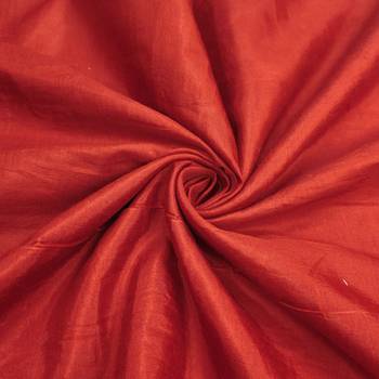 Red viscose embellished unstitched dress material 4
