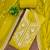 Lime cotton silk embroidered unstitched dress material