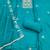 Blue viscose embroidered unstitched dress material