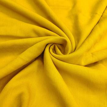 Yellow viscose embroidered unstitched dress material 4