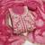 Pink cotton silk embroidered unstitched dress material