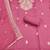 Pink cotton silk embroidered unstitched dress material